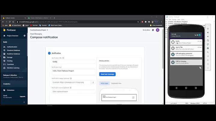 Android PushNotification Using Firebase and PHP 2021 | Android Studio | Java | PHP | Firebase