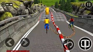 Chained Bicycle Racing Stunts - Break Chain Rivals Android GamePlay FHD screenshot 4