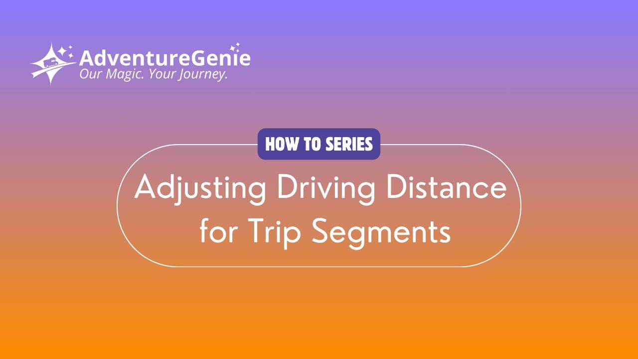 Adjusting Driving Distance for Trip Segments - YouTube