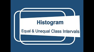 How to draw Histogram | Equal & Unequal class intervals | Presentation of Data | Statistics for All