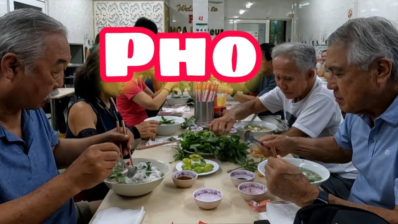 Having Pho in Saigon 