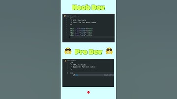Pro vs Noob HTML Coding ⚡ Emmet Shortcut #2 #shorts #webdevelopment #html #coding #viral