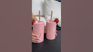 strawberry milkshake smoothie! day 20 challenge