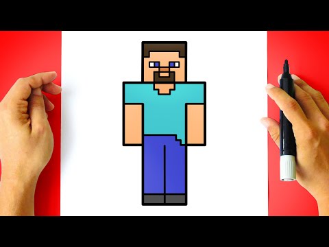 How to DRAW STEVE MINECRAFT