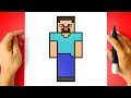 How to DRAW STEVE MINECRAFT