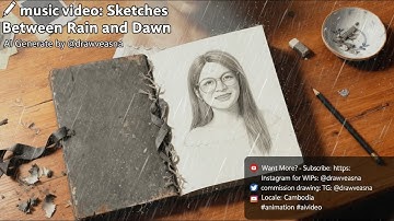 AI music video created "Sketch Between Rain and Dawn"