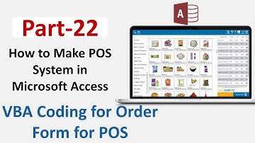 How to Make POS in Microsoft Access Part 22|VBA Coding for Order Form