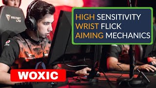 Aiming Mechanics - Wrist Flicks and High Sensitivity (Mouz - Woxic)