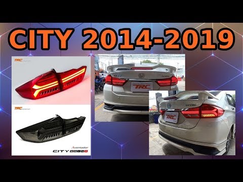 TRC RAYONG : CITY 2014-2019 ไฟท้าย Lamborghini Aventador V4.0 Lightbar สัญญาณไฟเลี้ยววิ่ง