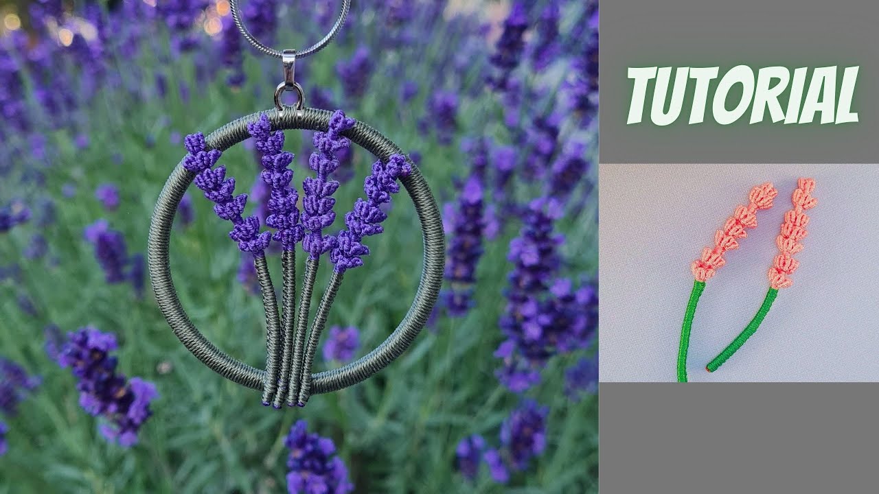 Micro Macrame Lavender: Capture the charm of lavender in your jewelry