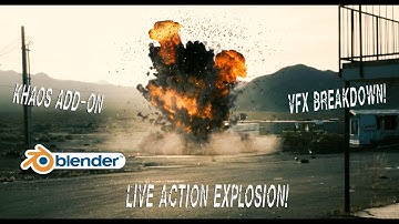 Blender 3d Explosion vfx Breakdown: Utilizing the KHAOS add-on