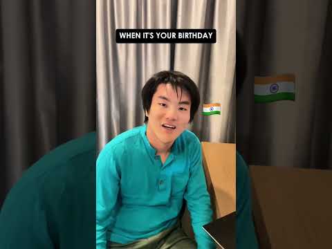 Birthday India vs Japan #taraandharu #couple #cultureshock #japanese #indian