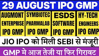 ESDS Software IPO GMP | Lumino IPO GMP | Priority Jewels IPO GMP | Symbiotec IPO GMP|Augmont IPO screenshot 1
