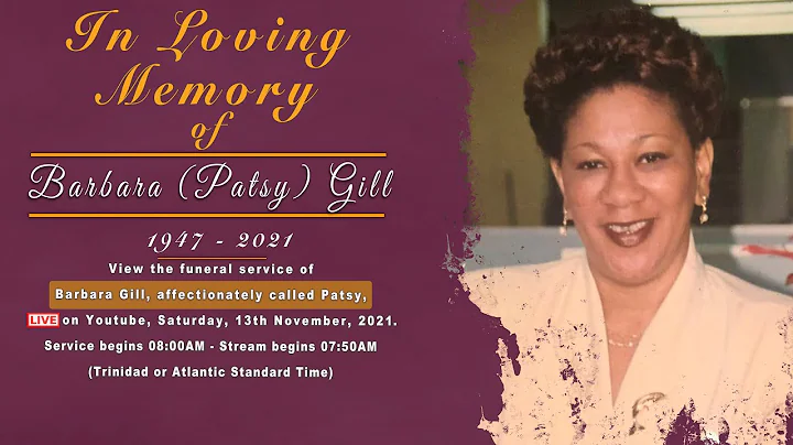 Funeral service for Barbara Gill (Patsy) - Funerst...