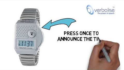 Verbalise Radio Controlled Digital Talking Watch