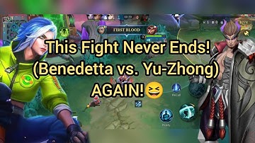 BENEDETTA GAMEPLAY VS YU-ZHONG‼️ Nonstop Matchup ‼️🔥 #benedetta #mobilelegends #gameplay