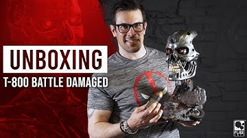 Unboxing the Terminator 2 T800 Battle Damaged Art Mask Bust from PureArts Studio!