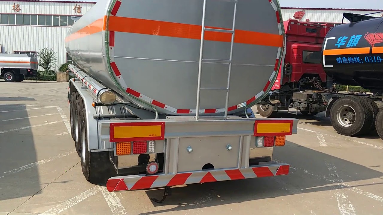 Stainless steel 304 water tank trailer  with air suspension shipped to Kazakhstan