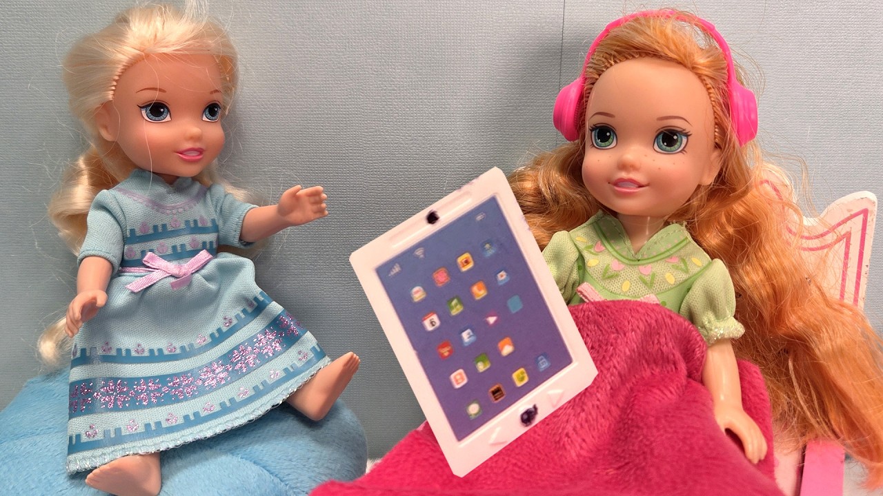 anna and elsa barbie video