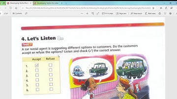 Developing, Tactics for listening, Unit 3, Renting a Car