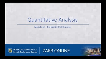 BAN 401 Module 5.1 - Introduction to Probability Distributions