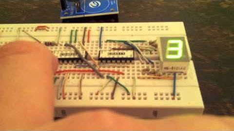 Digital Counter with 7seg Led Display (LM555, CD4029, CD4511)