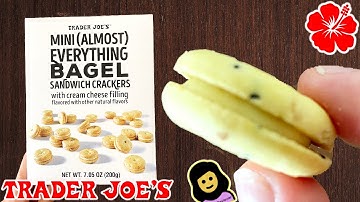 Mini (Almost) Everything Bagel Sandwich Crackers - Trader Joe’s Product Review