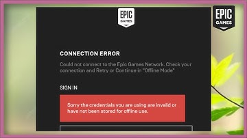 Epic Games Launcher CONNECTION ERROR - Could Not Connect To The Epic Games Network