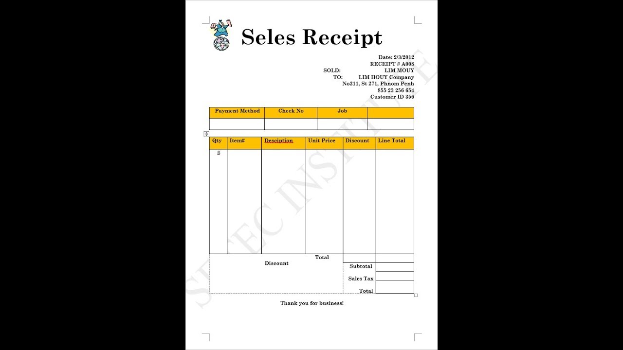 how to make an amazing receipt easily - YouTube