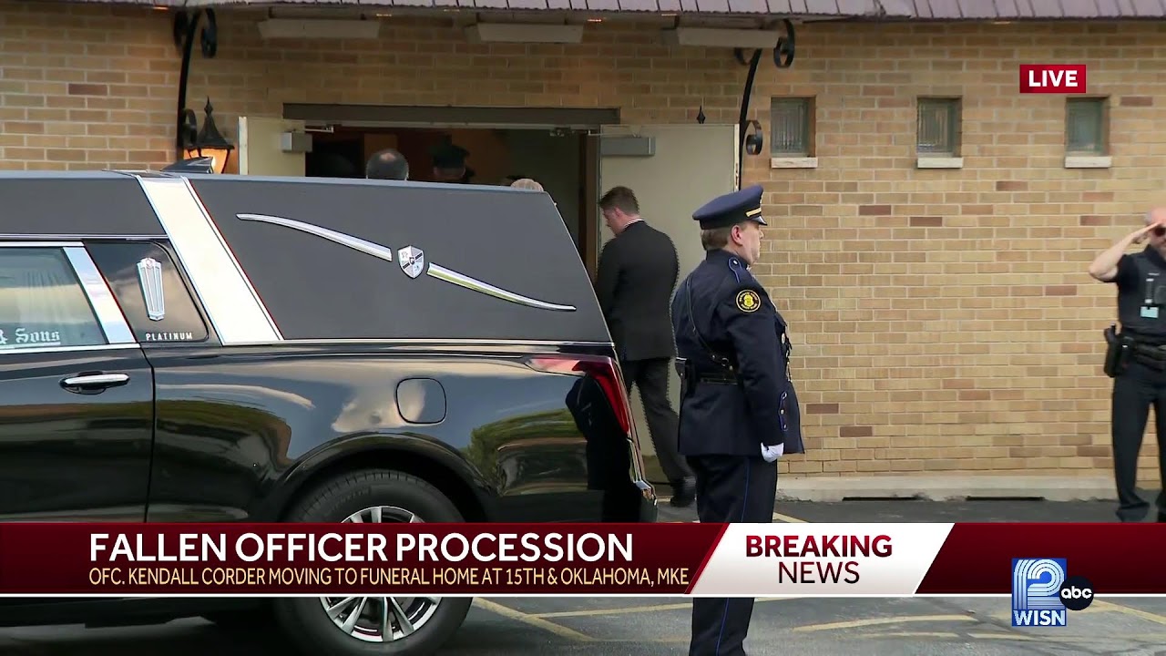 Procession accompanies MPD officer Kendall Corder to funeral home