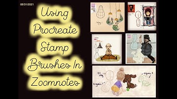 Using Zoomnotes: Using Procreate Brush Stamps In Zoomnotes… links in description