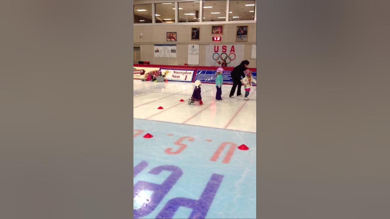 Madelyn's 1st ice skating lesson at the Pettit Center YouTube