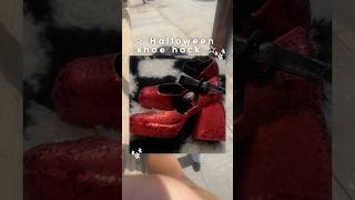 Halloween shoes hack 🖤 #diy #diycrafts #halloween