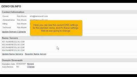 micfo | How to update your DNS at dotster.com
