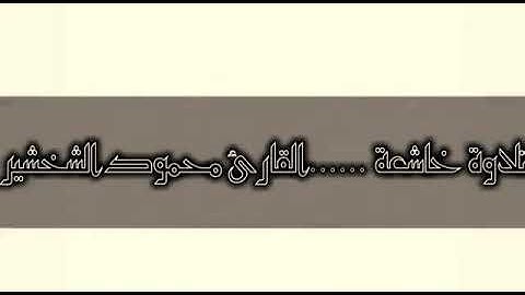 القارئ الشيخ محمود الشخشير ابو زياد الله يحفظو