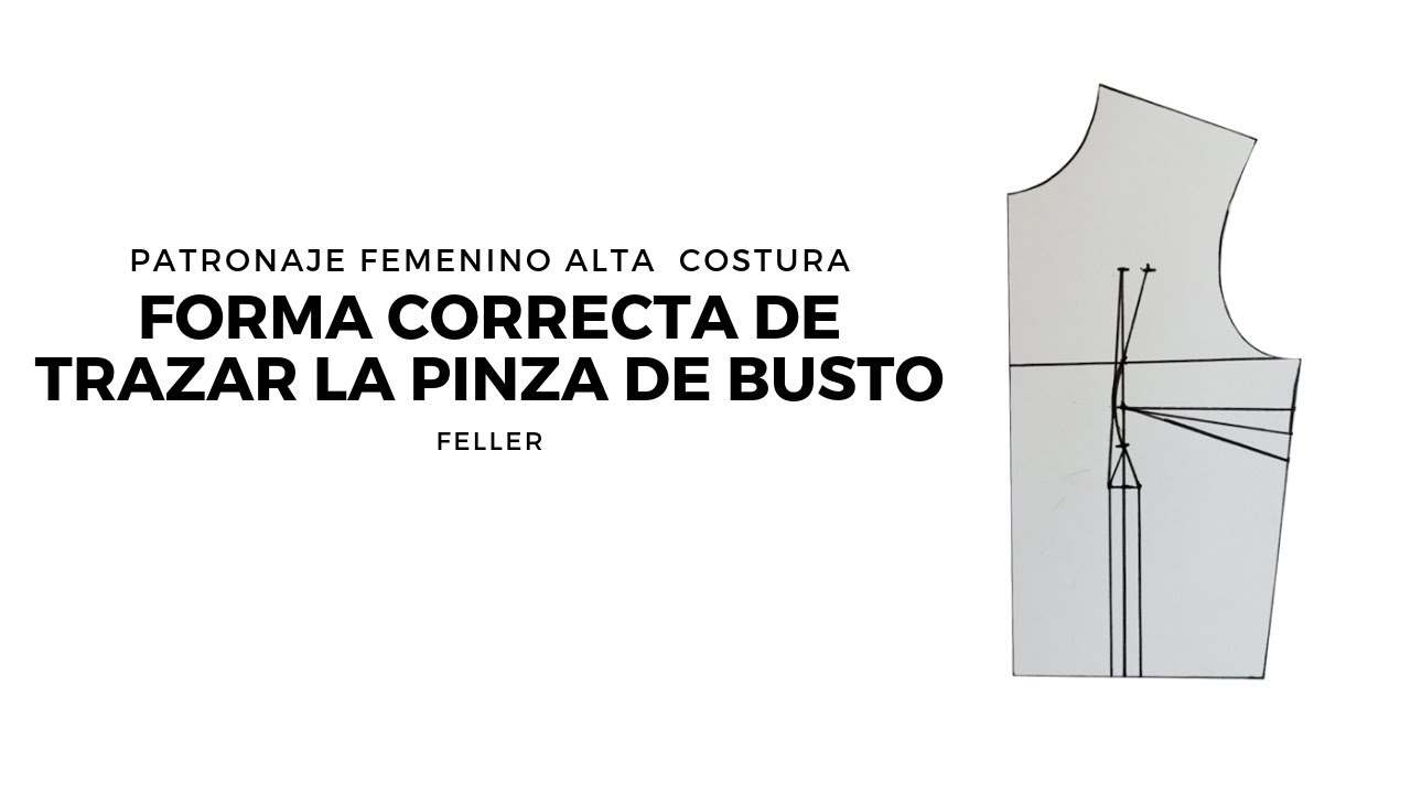 Patrones de alta costura: la pinza que da forma al busto 