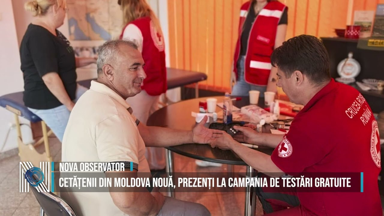 Cetățenii din Moldova Nouă, prezenți la campania de testări gratuite Cetățenii din Moldova Nouă, prezenți la campania de testări gratuite