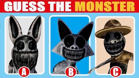 Zoonomaly Horror Game | Guess the REAL Character || Quiz DTM