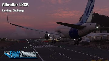 Microsoft Flight Simulator 2020 Gibraltar  landing challenge  ONE OF THE BEST LANDINGS!!!!!!