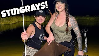 Bow Fishing for Stingrays! (feat. Hannah Barron)