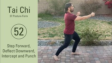 52. Step Forward, Deflect Downward, Intercept and Punch | Tai Chi 37 Posture Form