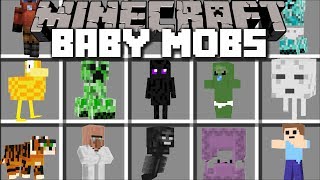 FIND THE PARENTS TO THESE BABY MOBS IN MINECRAFT !! LOST CHILDREN !! Minecraft Mods