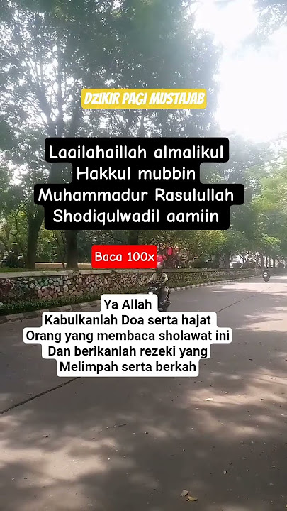 DZIKIR PAGI MUSTAJAB 🤗👍🤲🏻#shorts #doa #doamustajab #story #motivation #ytshorts