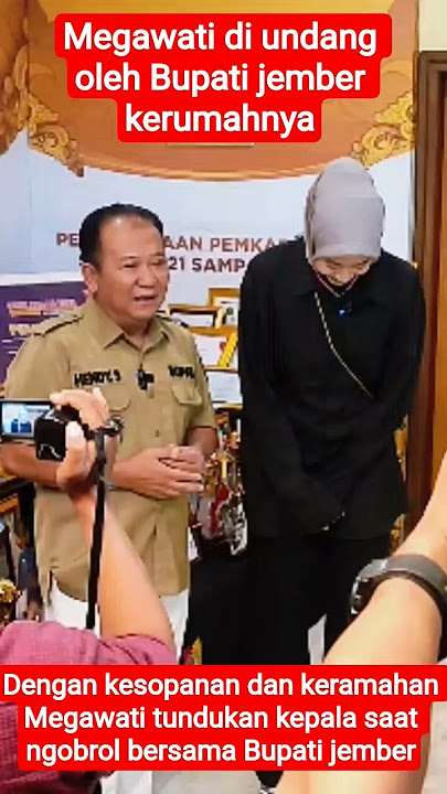 Megawati di undang Bupati jember #megawatihangestri #megawati