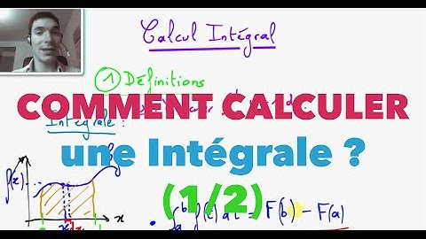 Comment Calculer une Intégrale ? (1/2)