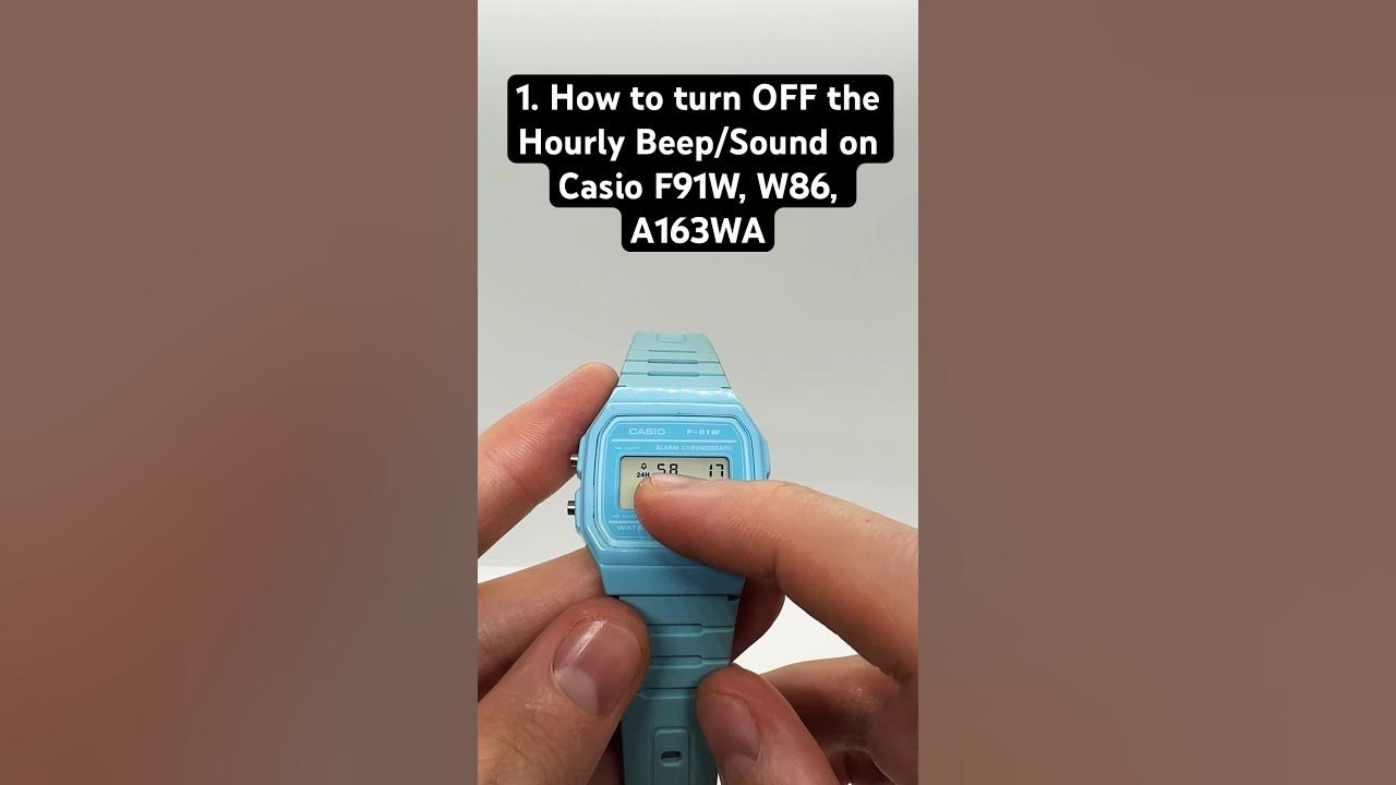 How to turn OFF the Hourly Beep on all 3 Button Casio Watches F91W, W86