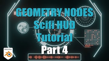 Blender Geometry Nodes Scifi HUD Tutorial Part 4