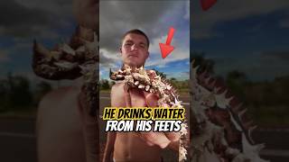 Lizard With a Fake Head 🦎 Thorny Devil’s facts!#weirdanimals #lizard #wildlife #animalfacts #shorts