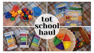 TOT SCHOOL LEARNING HAUL || BOOKS, WORKBOOKS, AND GAMES FOR MY TODDLER