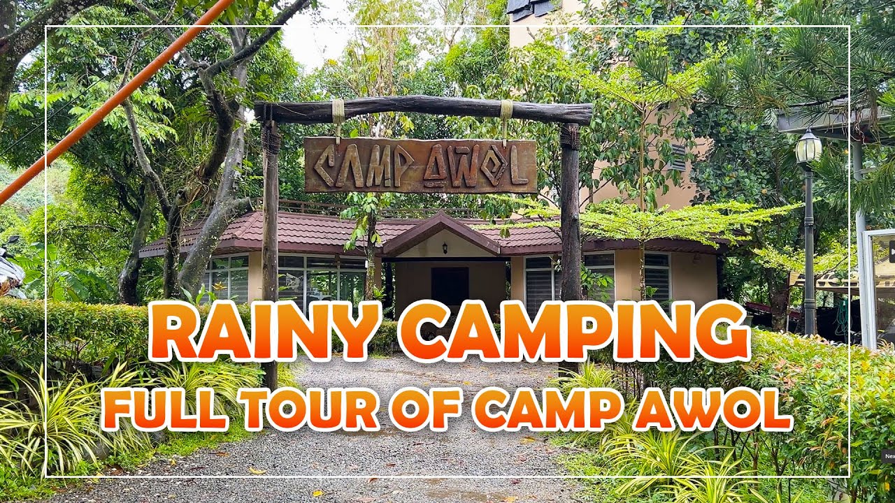Rainy Camping at Camp Awol | Hanging Bridge, Spider Web | Real Quezon | Lance Chronicles
